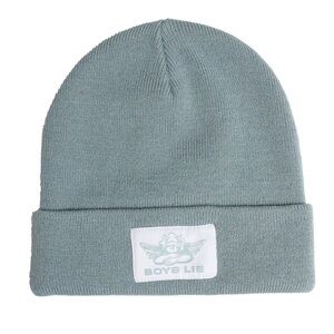 Boys Lie Thunderstruck beanie. One size. Blue-gray.